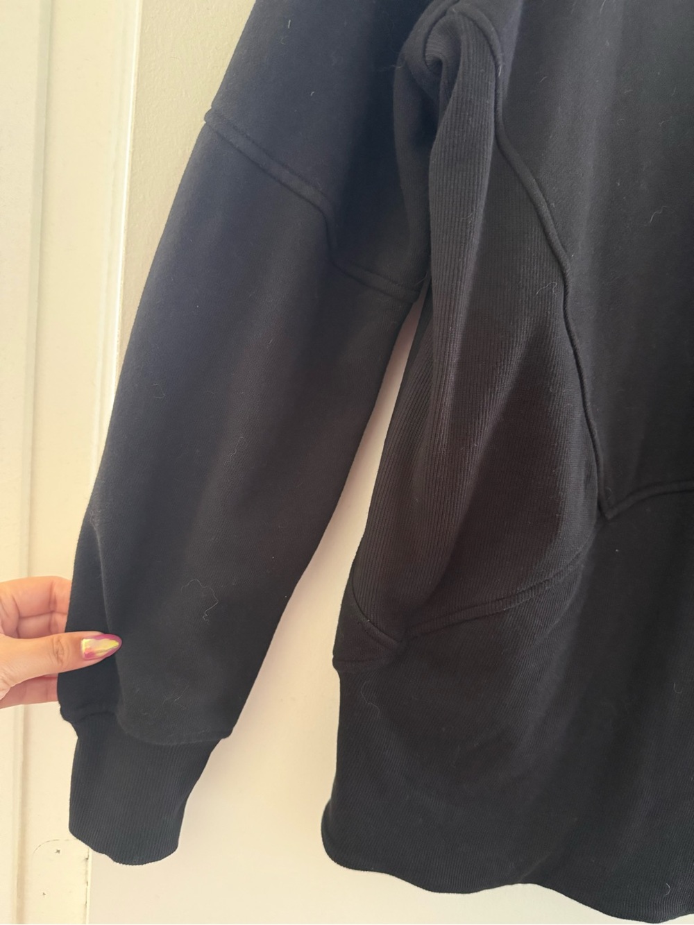 Lululemon Scuba Oversized Funnel-Neck Half Zip Long Black - M/L - Picture 15 of 15